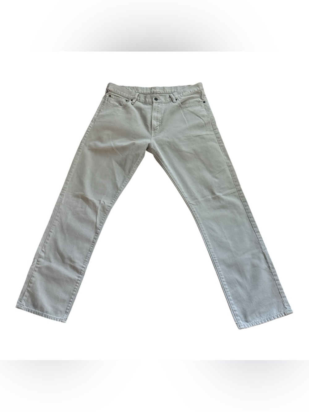 Denim & Supply Ralph Lauren Men's Cream Slim Straight Jeans 36x34